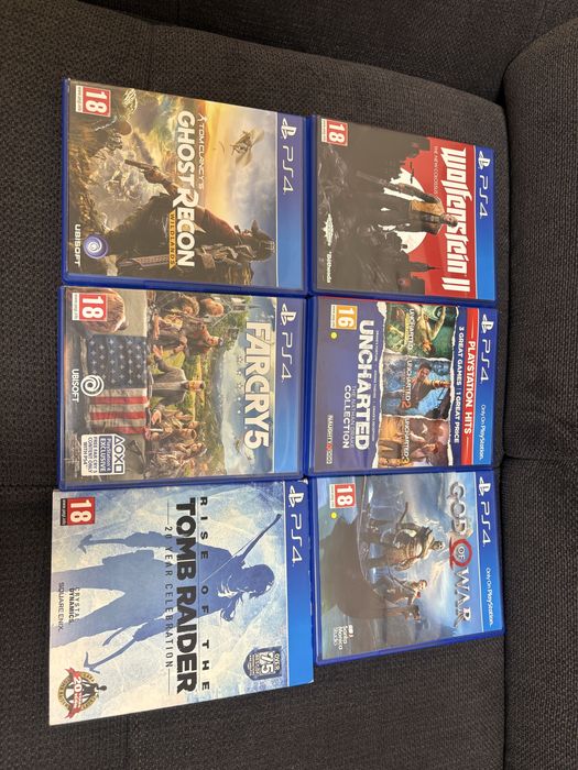 Ps 4 Slim + 6 диска