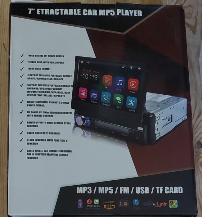 Мултимедия 1 дин универсална навигация 1 din android  windows + камера