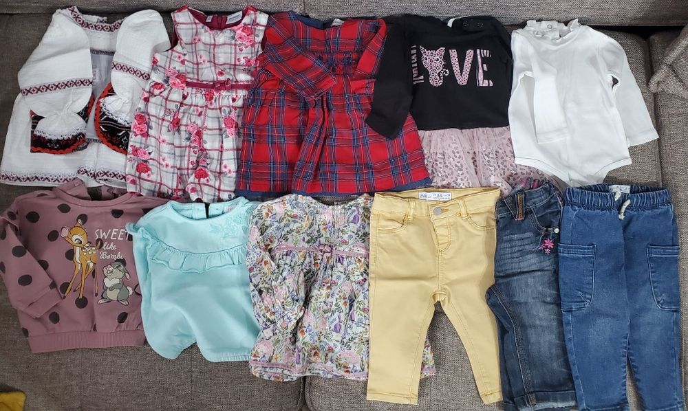 Lot haine fetite 62-74 cm