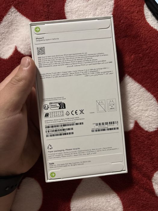 Iphone 17 512 GB sigilat