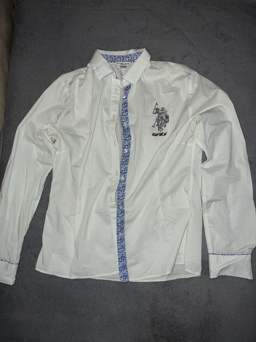 Camasa U.S.Polo Assn alb murdar