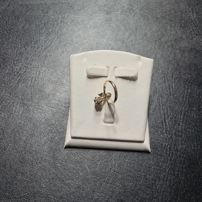 Кольцо Золотое Розочка с Бриллиантами