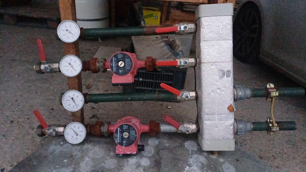 Vand grup de pompe,vana amestec.vase expansiune