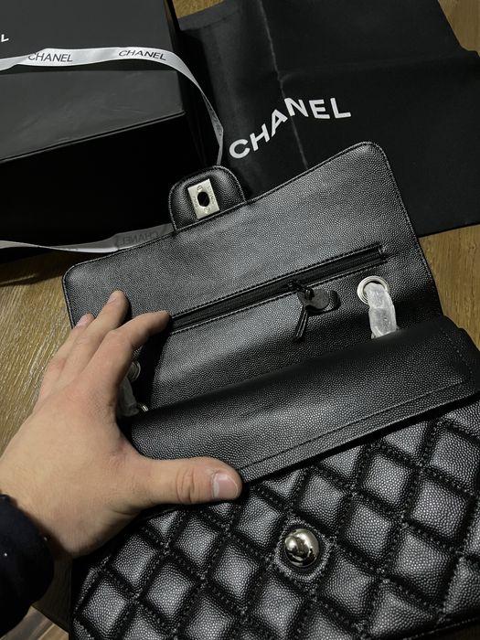 Geanta Chanel Black Caviar Piele Naturala