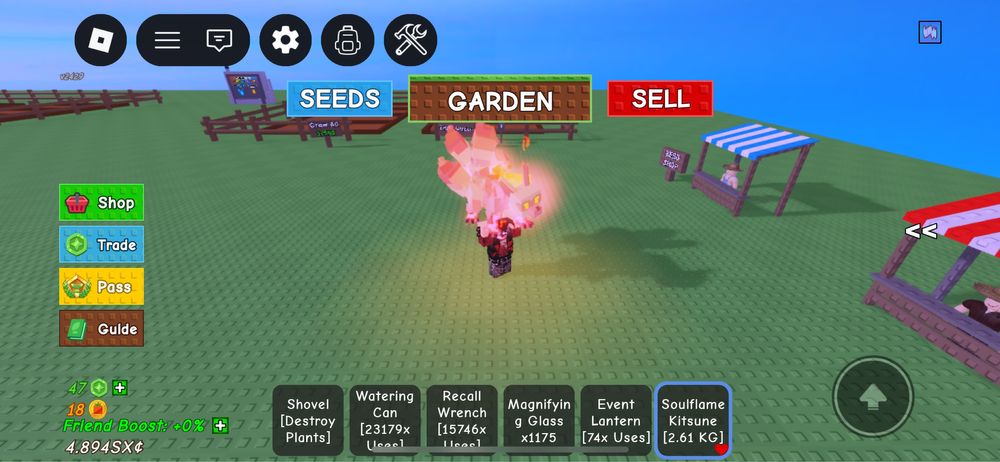 китсуне grow a garden