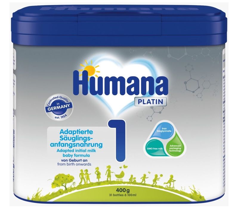 Детская молочная смесь Humana 1. Для детей от 0 до 6 месяцев.
