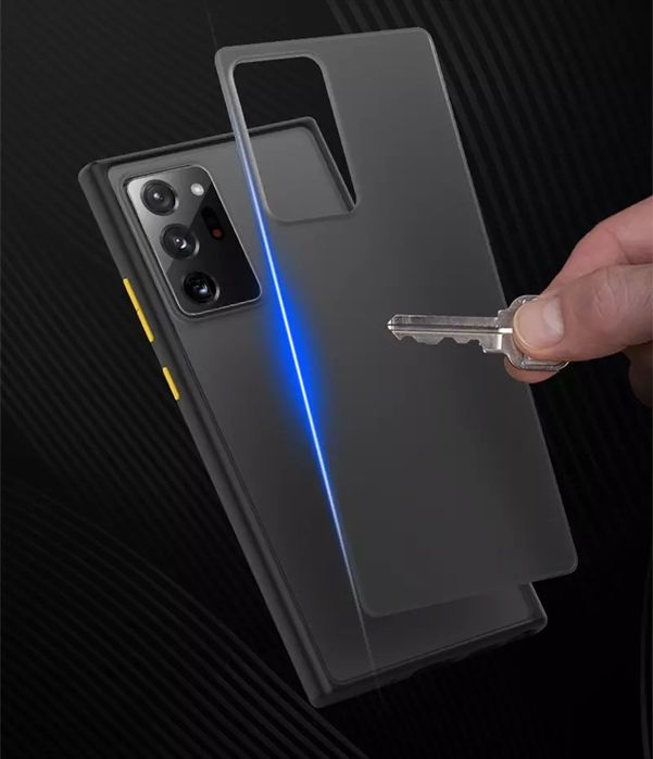 Samsung Note 20 Ultra Husa Hybrid Silicon Negru Spate Plastic