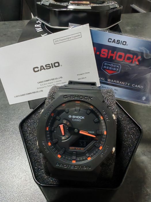 Casio G-Shock GA-2100 Black Orange