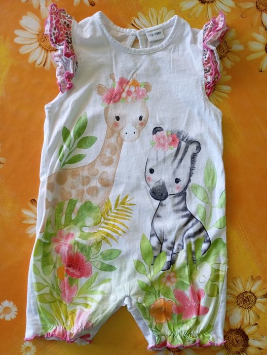Памучни бебешки гащеризони + рокля