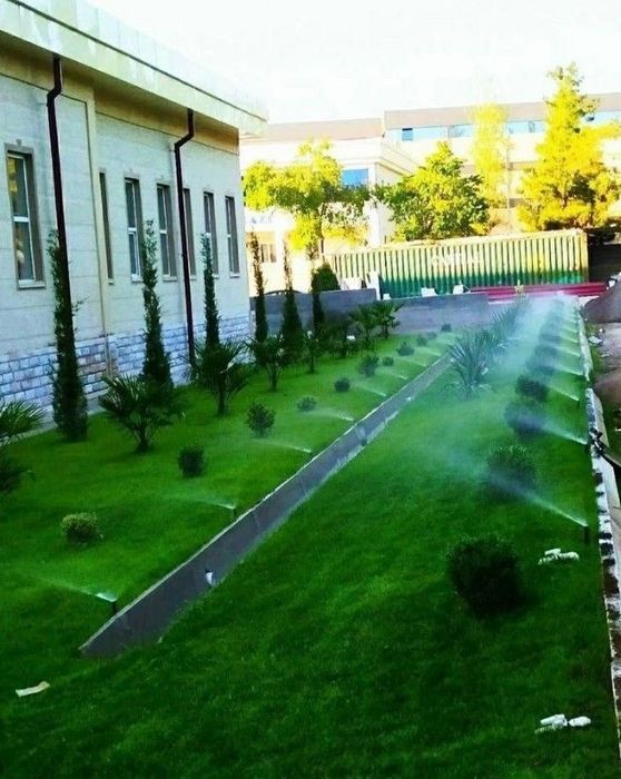 Поссев  бренд  газоны Готовые рулонные газоны Автопалив поливная систе