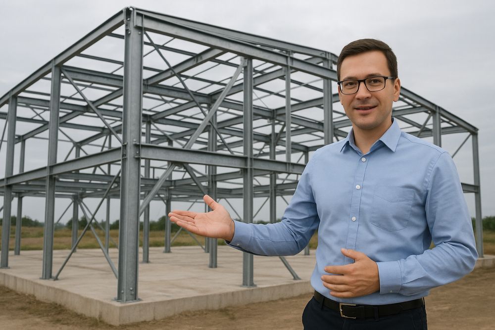 Vand structura metalica hala metalica