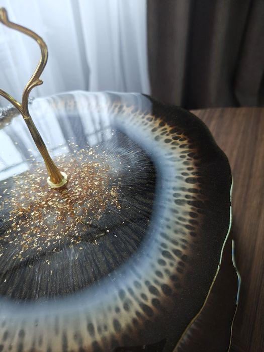 Этажерка из смолы, подарок, посуда