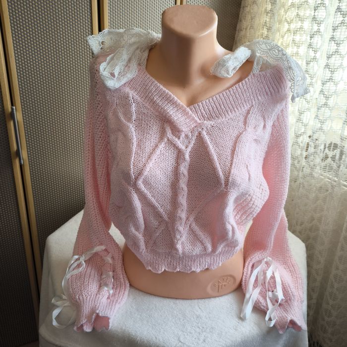 pulover roz si bluza