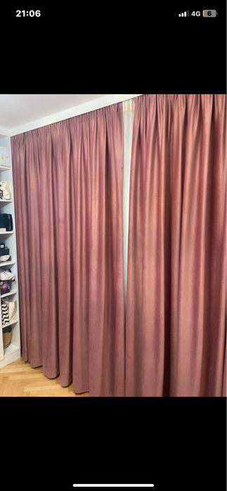 Draperii catifea roz noi