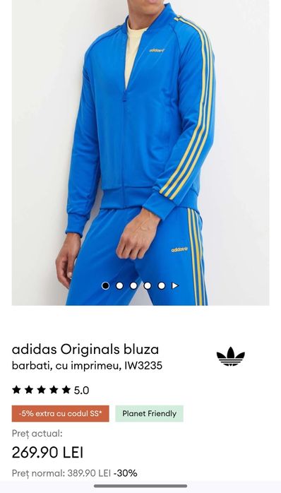 Bluza trening bărbați Adidas Originals XL