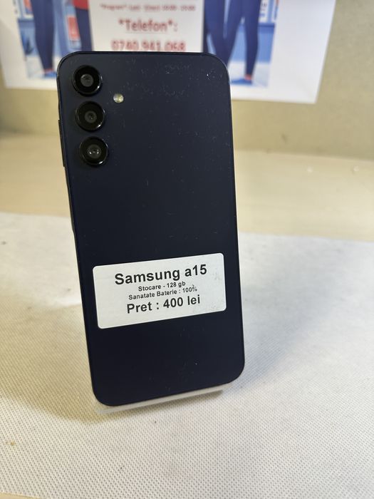 Samsung a15 / 128  gb / 100% baterie / Garantie