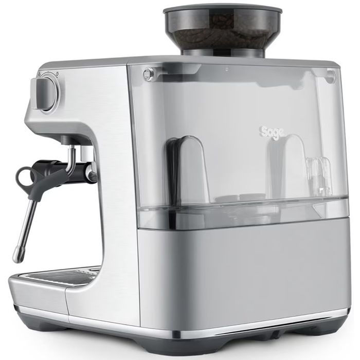 Espressor manual SAGE Barista Pro SES878BSS, 1.9l, 1680W, 15 bar, sistem termic ThermoJet, argintiu