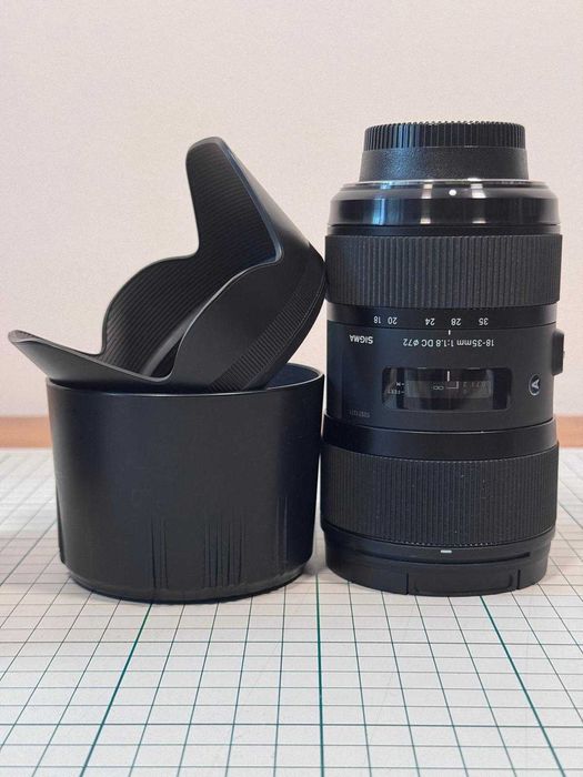 Sigma 18-35 f/1.8 Nikon F + adapter Nikon G, MFT