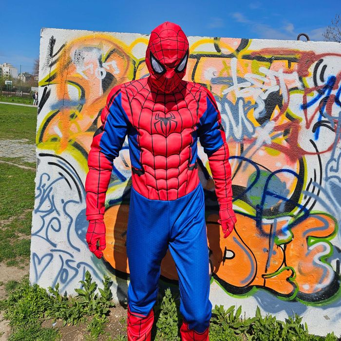 Costum Spiderman Barbati Muschi Super Erou Premium