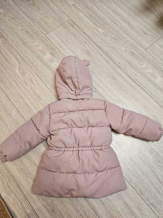 Geaca iarna copii roz goasa HM marime 92 2Y