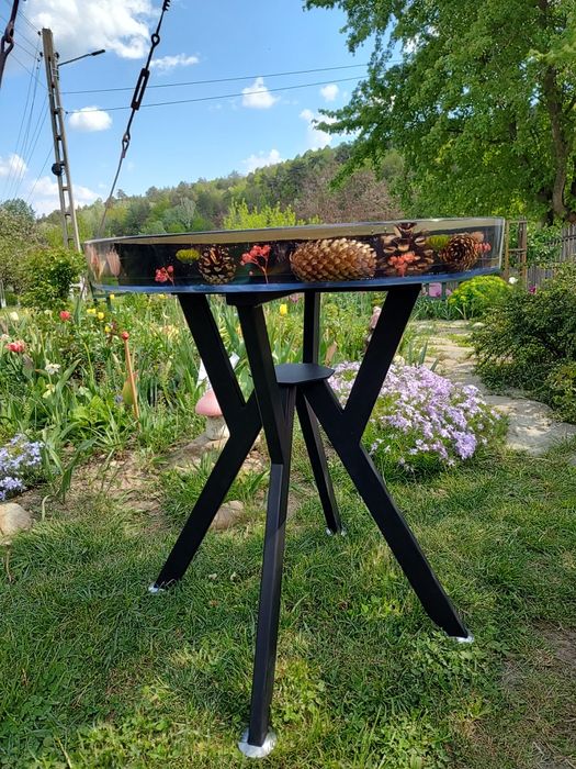 Măsuță cafea din rășină epoxidică