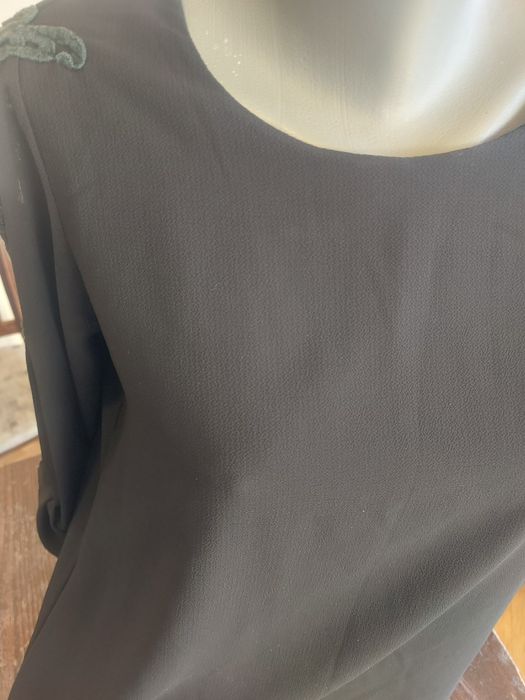 Риза размер XXL черна дантелен гръб