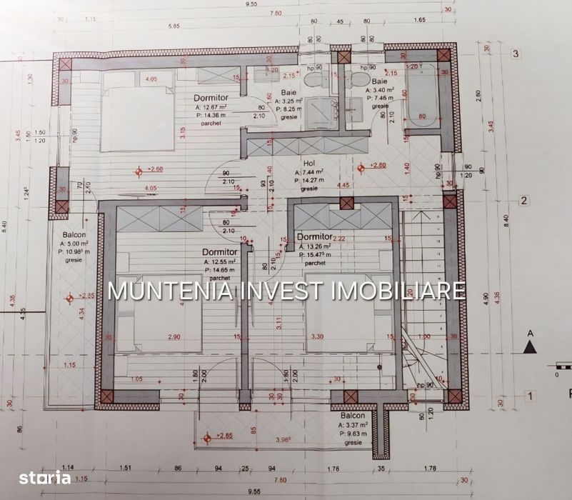 Casă de vânzare P+1, teren 308 mp ,zona Smeura