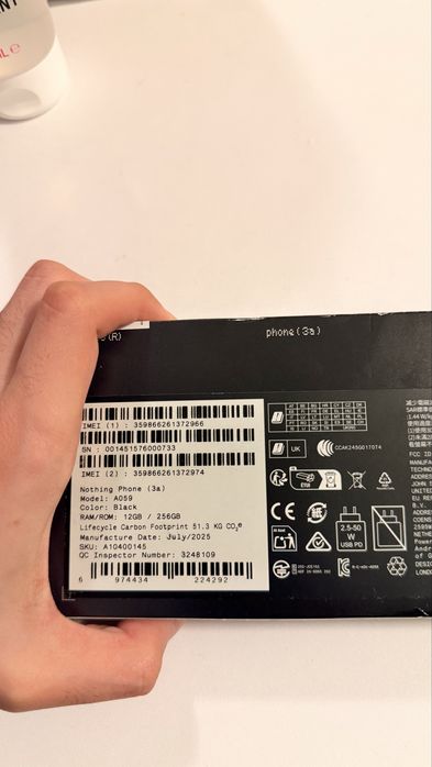 Nothing Phone 3A NOU 256GB si 12GB RAM