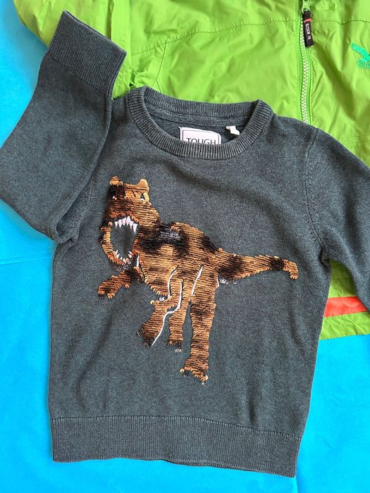 Salewa детско пролетно яке и пуловер с динозавър 3/4 години