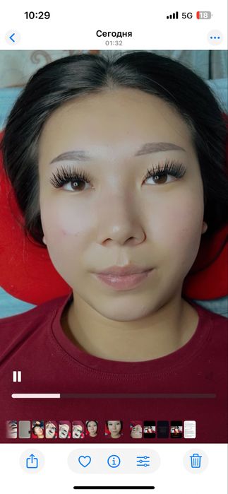 Перманентный макияж и наращивание ресницы.