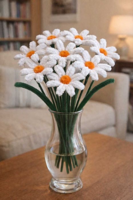 Ръчно изработени цветя за Осми март