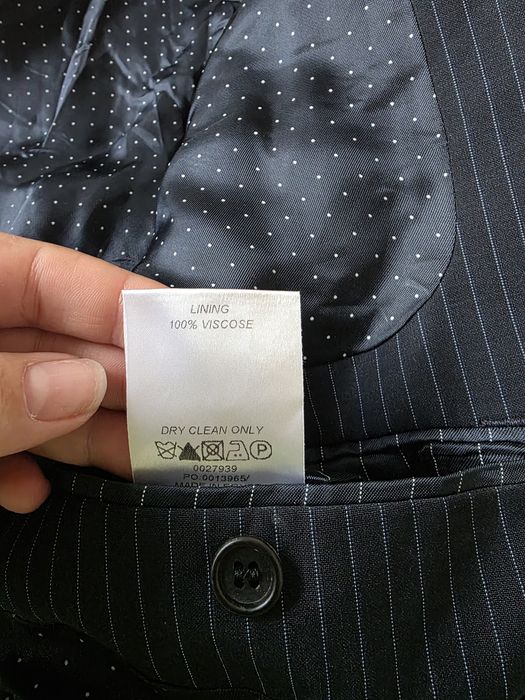 Sacou bărbați Jasper Conran mărimea 50 / L bleumarin cu dungi lână