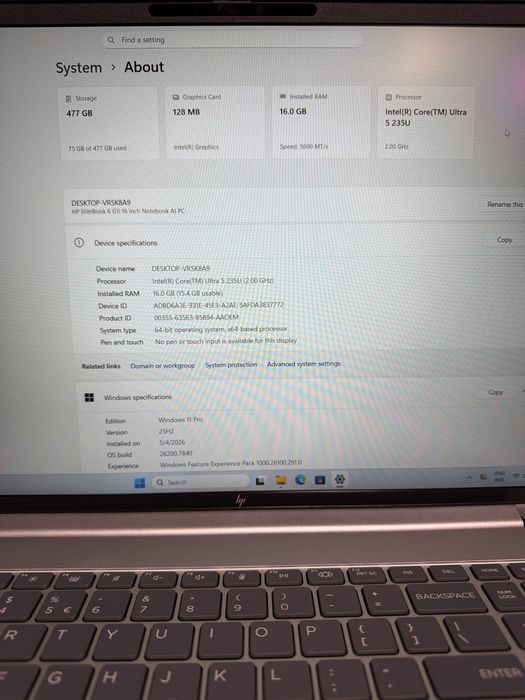 Hp EliteBook 6 G1i