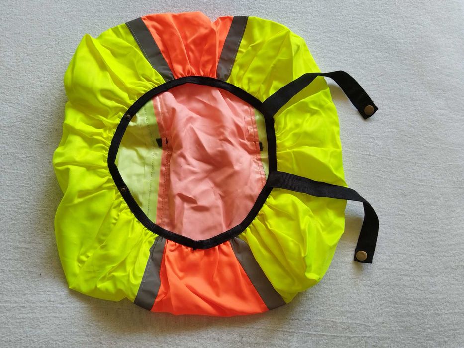Светло отразителна жилетка XL + светло отразителна жилетка за раница