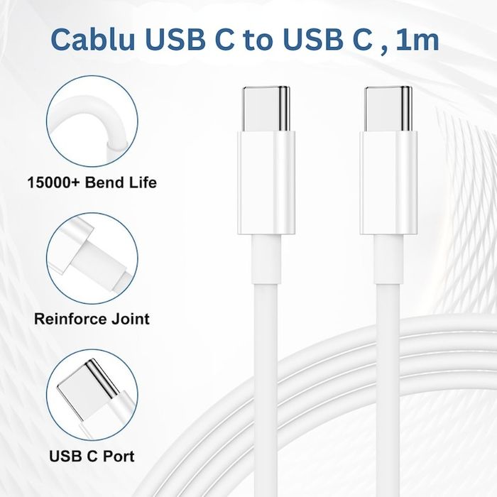 Зарядно 35W за iPhone 16 Pro супер бързо зареждане адаптер и кабел