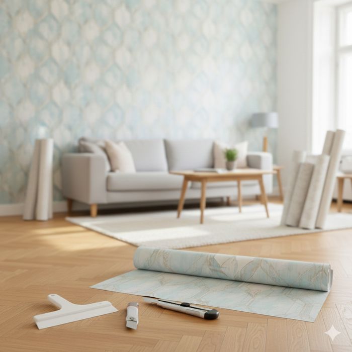 Профессиональная поклейка обоев