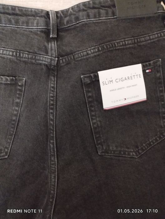 Мужские джинсы черного цвета размер 34/30 TOMMY HILFIGER