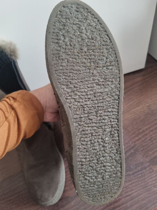 Ghete iarna, piele intoarsa, marimea 37