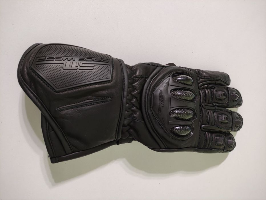 Manusi moto piele naturala SM Blade Long Black Carbon S, M, L, XL, 2XL