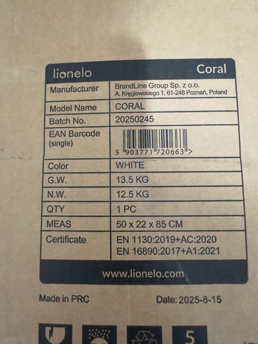 Patut balansoar Lionelo Coral, Nou