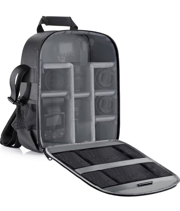 Проф. фотографска чанта. високо качество. камера. обектив. раница.