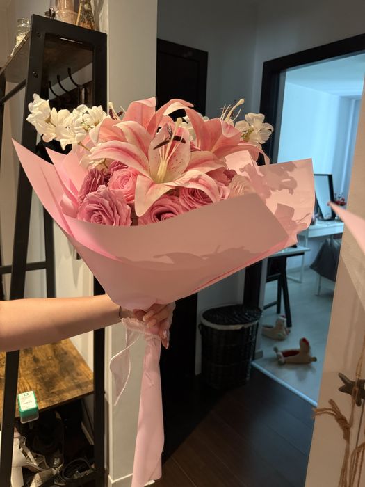 buchet de flori din sapun