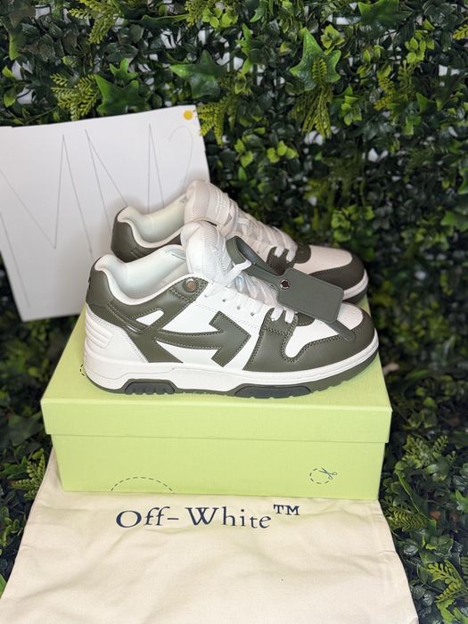 Adidasi/Sneakers Off-White OOO green and white | dustbag | MM2