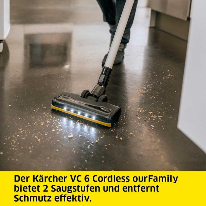 ПРОМО Нова 2г Гаранция Мощна Безкабелна Вертикална Прахосмукачка Karcher VC 6, 1.198-670.0, HEPA
