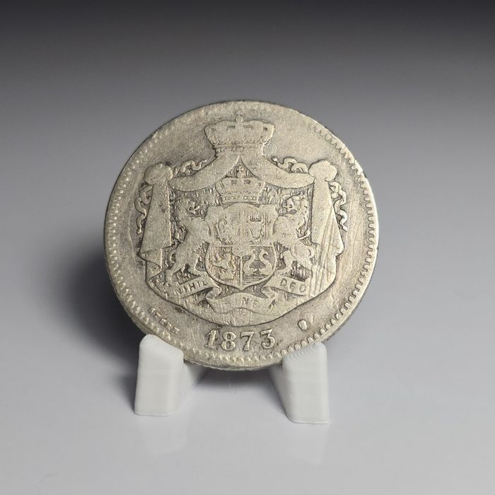 Moneda 2 lei 1873 Carol