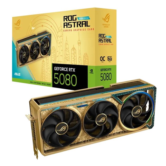 Видеокарта ASUS GeForce RTX 5080 ROG Astral Dhahab CORE OC Edition