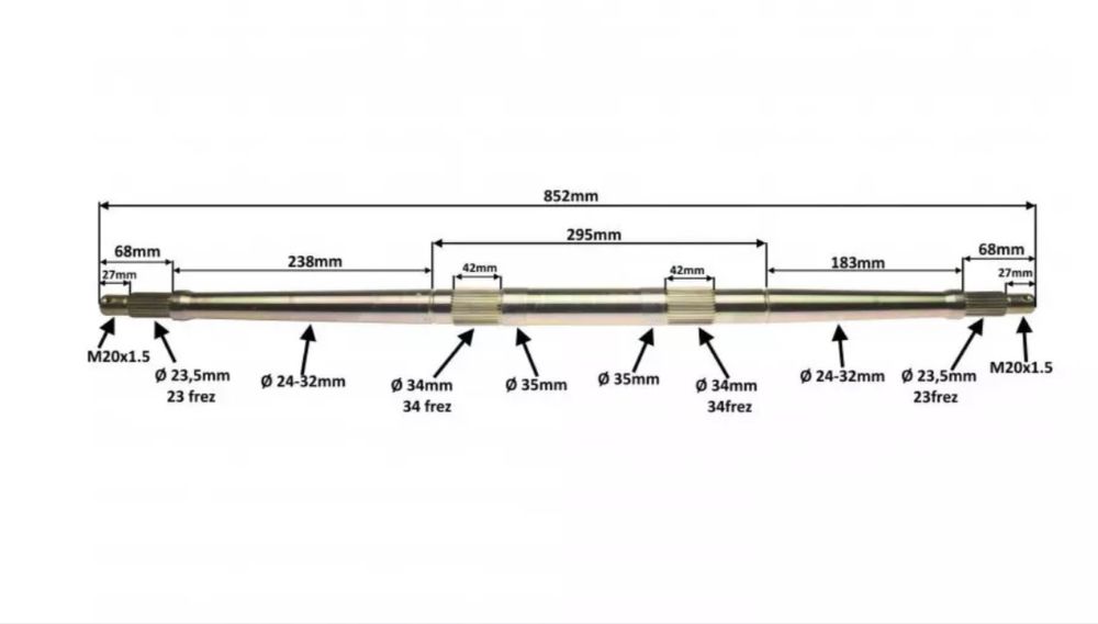 Vand ax spate pentru atv 200