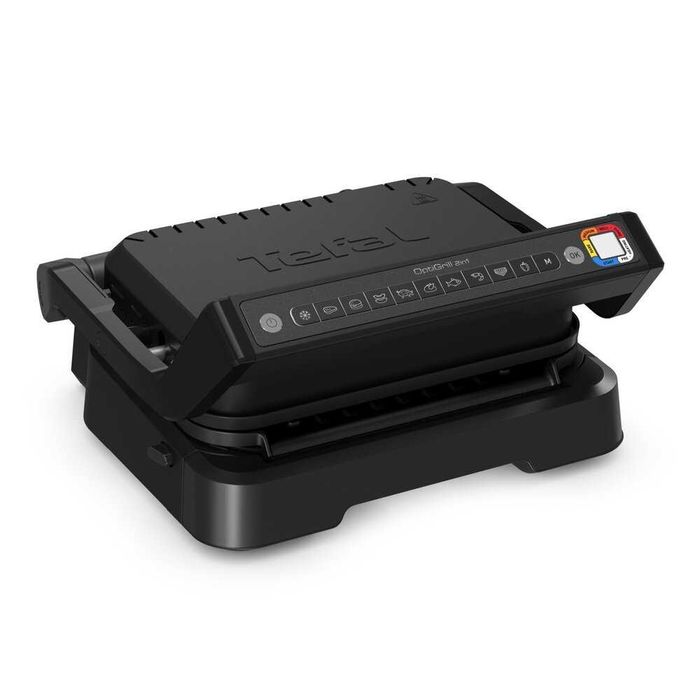 Грил Tefal OptiGrill 2в1 GC7728, 2100 W, Черен