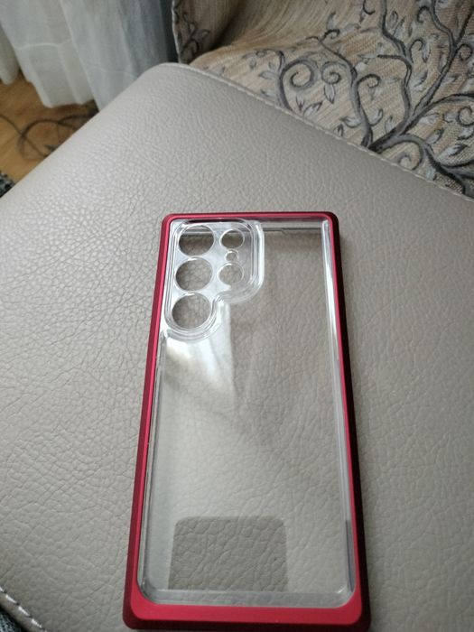 Husa antișoc silicon cu metal ptr tf Samsung s23ultra