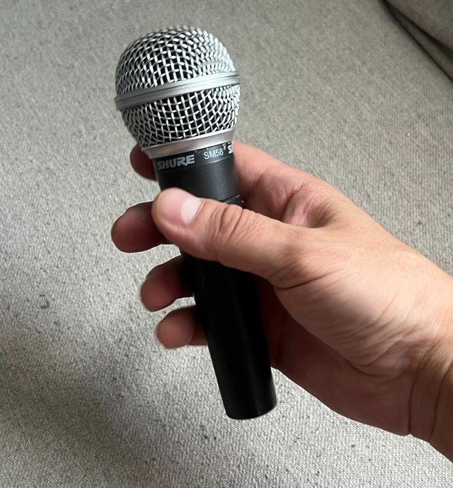 Microfon profesional Shure SM58 dinamic cardioid – XLR 3 pini